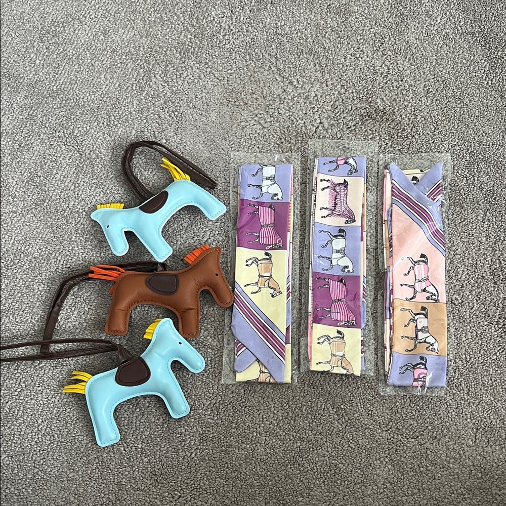 Hermes twilly and horse accessories